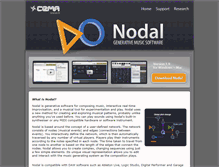 Tablet Screenshot of nodalmusic.com